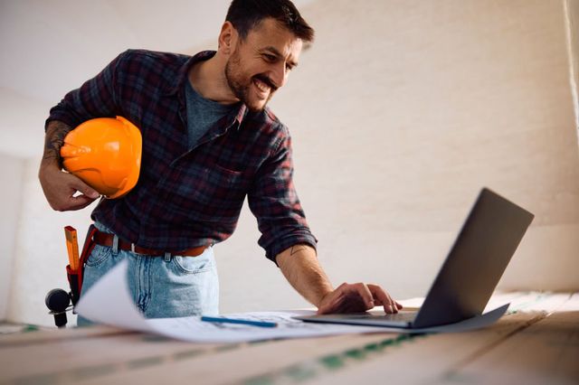 Contractor on the job